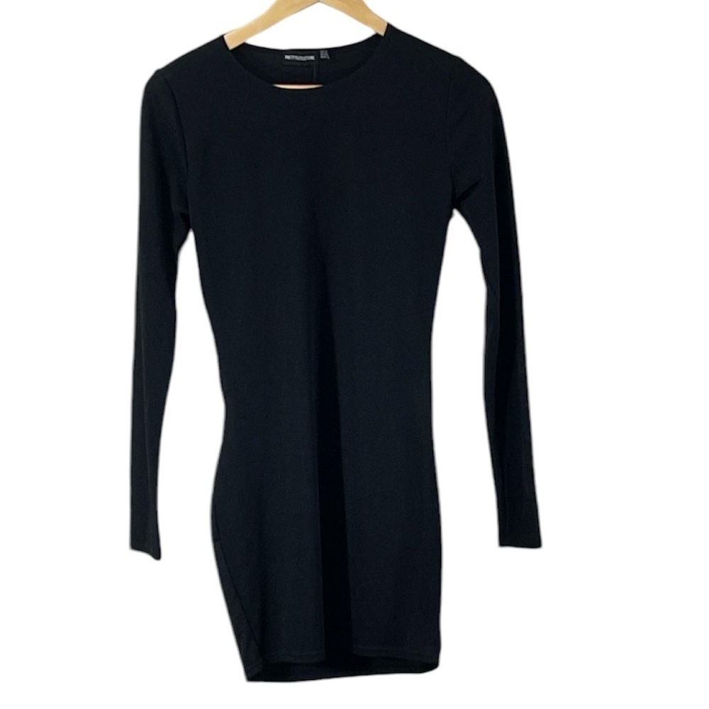 NWOT Pretty Little Thing Black Long Sleeve Dress